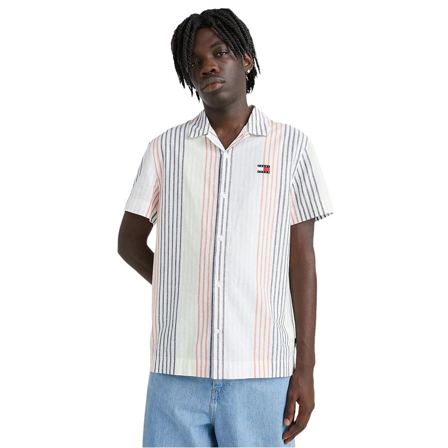 TJM CLSC LINEN MINI STRIPE SHIRT Tommy Jeans | DM0DM15926YBR